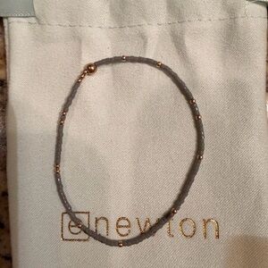 Enewton Hope Unwritten Light Grey and Gold Beaded Bracelet